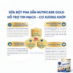 Sữa Bột Pha Sẵn NUTRICARE GOLD 200ML Giúp Ngủ Ngon Hỗ Trợ Tim Mạch Cơ Xương Khớp Dễ Hấp Thụ ( Hộp Lẻ )