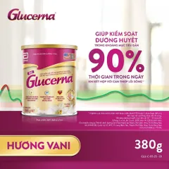 Combo 2 Sữa bột Glucerna hương vani 380g dành cho người bị tiểu đường