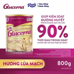 Sữa bột Glucerna hương Lúa Mạch 800g dành cho người bị tiểu đường
