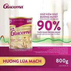 Sữa bột Glucerna hương Lúa Mạch 800g dành cho người bị tiểu đường