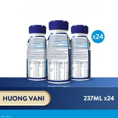 Thùng 24 chai Sữa nước Ensure Dạng Lỏng Hương Vani 237ml/chai (bao bì thay đổi theo từng đợt nhập) - Rubymilk276