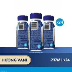 Thùng 24 chai Sữa nước Ensure Dạng Lỏng Hương Vani 237ml/chai (bao bì thay đổi theo từng đợt nhập) - Rubymilk276