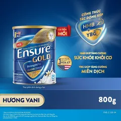 Sữa bột Ensure Gold Abbott hương vani (HMB) 800g - Rubymilk276