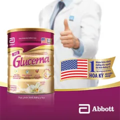 Combo 3 Lon Sữa bột dành cho người bị tiểu đường Glucerna Abbott 800g Hương Vani