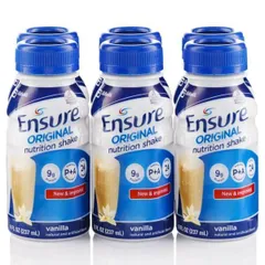 Combo 2 Thùng 24 chai Sữa Bột pha sẵn Ensure Vani Chai 237ml - Rubymilk276