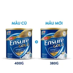 Combo 2 lon Sữa bột Ensure Gold Abbott hương vani (HMB) 380g - Rubymilk276