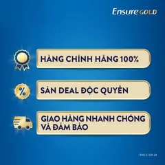 Combo 2 lon Sữa bột Ensure Gold Abbott hương vani (HMB) 380g - Rubymilk276