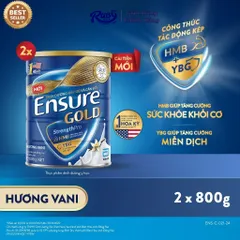 Combo 2 Lon Sữa bột Ensure Gold Abbott hương vani 800g - Rubymilk276