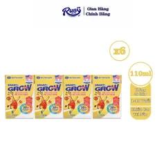 Combo 6 Lốc 4 hộp sữa bột pha sẵn Nutricare Smarta Grow Opti 110ml dinh dưỡng cho trẻ thấp còi