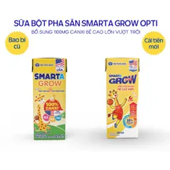 Thùng 48 Hộp Sữa Bột Pha Sẵn SMARTA GROW OPTI Nutricare Tăng Chiều Cao Cân Nặng Bổ Sung 20 Tỷ Lợi Khuẩn Cho Bé Từ 1 Tuổi
