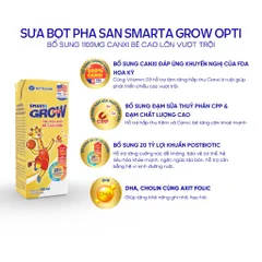 Thùng 48 Hộp Sữa Bột Pha Sẵn SMARTA GROW OPTI Nutricare Tăng Chiều Cao Cân Nặng Bổ Sung 20 Tỷ Lợi Khuẩn Cho Bé Từ 1 Tuổi