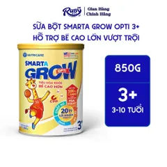 Sữa Bột Nutricare SMARTA GROW OPTI 3+ Bé Tăng Chiều Cao Phát Triển Trí Não Tăng Cân Tăng Sức Đề Kháng - Rubymilk276