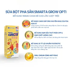 Thùng 48 Hộp Sữa Bột Pha Sẵn SMARTA GROW OPTI Nutricare Tăng Chiều Cao Cân Nặng Bổ Sung 20 Tỷ Lợi Khuẩn - Rubymilk276