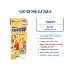 Thùng 48 Hộp Sữa Bột Pha Sẵn SMARTA GROW OPTI Nutricare Tăng Chiều Cao Cân Nặng Bổ Sung 20 Tỷ Lợi Khuẩn - Rubymilk276