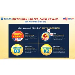 Sữa Bột SMARTA GROW OPTI 1+ Nutricare Bé Tăng Chiều Cao Phát Triển Trí Não Tăng Cân Tăng Sức Đề Kháng Cho Bé Từ 1-2 Tuổi