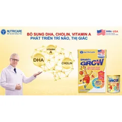 Combo 3 Lốc 4 hộp sữa bột pha sẵn Nutricare Smarta Grow Opti 180ml dinh dưỡng cho trẻ thấp còi