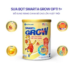 Sữa Bột Nutricare SMARTA GROW OPTI 1+ Bé Tăng Chiều Cao Phát Triển Trí Não Tăng Cân Tăng Sức Đề Kháng Cho Bé Từ 1 Tuổi