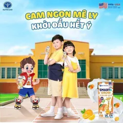 Combo 3 Lốc sữa dinh dưỡng trái cây Nutricare Smarta Grow Opti vị nhiệt đới cho trẻ thấp còi (180ml)
