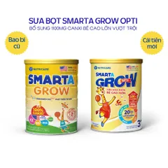 Sữa Bột Nutricare SMARTA GROW OPTI 3+ Bé Tăng Chiều Cao Phát Triển Trí Não Tăng Cân Tăng Sức Đề Kháng Cho Bé Từ 3 Tuổi