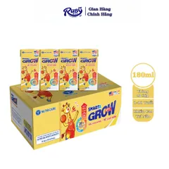 Thùng 48 hộp sữa bột pha sẵn Nutricare Smarta Grow Opti 180ml dinh dưỡng cho trẻ thấp còi