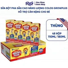 [HSD mới nhất] Thùng 48 Hộp Sữa Pha Sẵn COLOS GROWPLUS OPTI 110ml