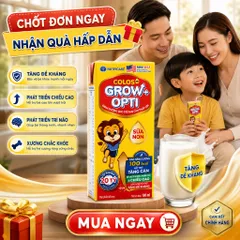 Combo 6 Lốc 180ml Sữa Colos Grow+ Opti - Dinh Dưỡng Cho Trẻ Nhẹ Cân, Thấp Còi, Tăng Cân & Chiều Cao Vượt Trội