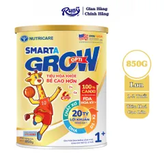 Sữa Bột SMARTA GROW Opti Bé Tăng Chiều Cao Phát Triển Trí Não Tăng Cân Tăng Sức Đề Kháng Cho Bé Từ 1-10