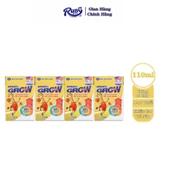 Lốc 4 hộp sữa bột pha sẵn Nutricare Smarta Grow Opti 110ml dinh dưỡng cho trẻ thấp còi ( Giao mẫu ngẫu nhiên )
