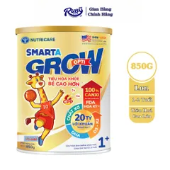 Sữa Bột SMARTA GROW OPTI Nutricare Bé Tăng Chiều Cao Phát Triển Trí Não Tăng Cân Tăng Sức Đề Kháng Cho Bé Từ 1-10