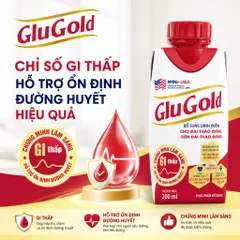 Combo 12 Hộp Sữa Nước Dinh Dưỡng GluGold 200ml-Giải Pháp Ổn Định Đường Huyết Và Tiện Lợi Cho Người Tiểu Đường