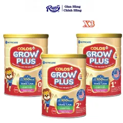 [ HSD mới] Combo 3 lon sữa Colos Growplus Opti Nutricare 0+,1+,2+ 850g