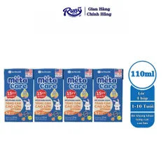 Lốc 4 hộp sữa bột pha sẵn Metacare Eco 110ml Nutricare cho bé đề kháng khỏe, tăng cân cao lớn