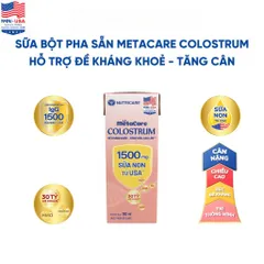 Combo 2 Thùng 24 Hộp 110ml Sữa Bột Pha Sẵn METACARE COLOSTRUM Nutricare Tăng Cường Đề Kháng Hệ Miễn Dịch Với Sữa Non IgG