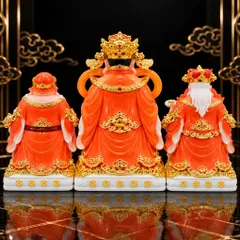 Bộ Tượng Tài – Địa – Phát Cam Mạ Vàng Cao Cấp - Phát Lộc Chiêu Tài, Hòa Hợp & Vượng Khí - Tụ Linh Các