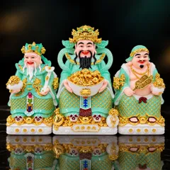 Bộ Tượng Tài – Địa – Phát Xanh Lá Cao Cấp - Phát Lộc Chiêu Tài, Hòa Hợp & Vượng Khí - Tụ Linh Các
