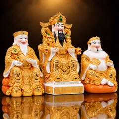 Bộ Tượng Tài – Địa – Kim Xịn Túi Vàng Cao Cấp - Phát Lộc Chiêu Tài, Hòa Hợp & Vượng Khí - Tụ Linh Các