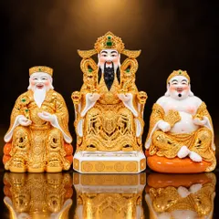 Bộ Tượng Tài – Địa – Kim Xịn Túi Vàng Cao Cấp - Phát Lộc Chiêu Tài, Hòa Hợp & Vượng Khí - Tụ Linh Các