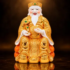 Bộ Tượng Tài – Địa – Kim Xịn Túi Vàng Cao Cấp - Phát Lộc Chiêu Tài, Hòa Hợp & Vượng Khí - Tụ Linh Các
