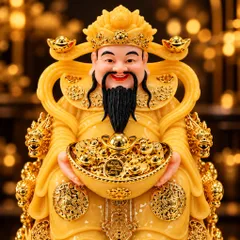Bộ Tượng Tài – Địa – Chiêu Tài Thạch Anh Cao Cấp - Phát Lộc Chiêu Tài, Hòa Hợp & Vượng Khí - Tụ Linh Các