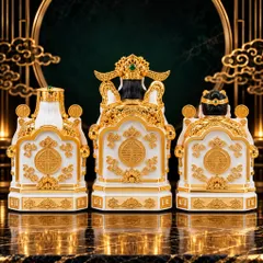 Bộ Tượng Tài – Địa – Kim Xịn Vàng Mạ Vàng Cao Cấp - Phát Lộc Chiêu Tài, Hòa Hợp & Vượng Khí
