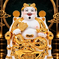 Bộ Tượng Tài – Địa – Kim Xịn Vàng Mạ Vàng Cao Cấp - Phát Lộc Chiêu Tài, Hòa Hợp & Vượng Khí