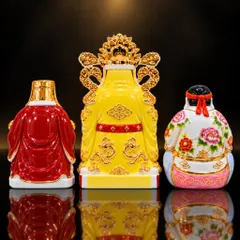 Bộ Tượng Tài – Địa – Phát Kim Vàng Mạ Vàng Cao Cấp - Phát Lộc Chiêu Tài, Hòa Hợp & Vượng Khí - Tụ Linh Các