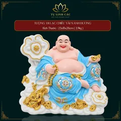 Tượng Phật Di Lặc Ngự Tòa Mây Xanh Dương Cao Cấp