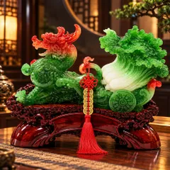 TỲ HƯU KÉO CẢI XANH - ĐỒ THỜ PHONG THUỶ NẠP TÀI LỘC