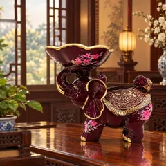 VOI TO DÂNG LỄ ĐỎ - ĐỒ THỜ PHONG THUỶ HỢP MỆNH HOẢ THỔ