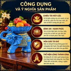 VOI BÉ DÂNG LỄ XANH - ĐỒ THỜ PHONG THUỶ CHIÊU TÀI NẠP PHÚC