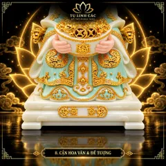 Tượng Thần Phát Tài Đá Xanh Cao Cấp - Phát Lộc Chiêu Tài, Hòa Hợp Vượng Khí - Tụ Linh Các