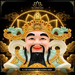 Tượng Thần Phát Tài Đá Xanh Cao Cấp - Phát Lộc Chiêu Tài, Hòa Hợp Vượng Khí - Tụ Linh Các