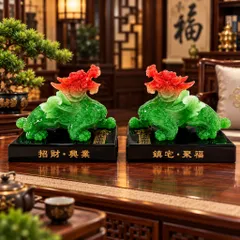 NGHÊ ĐÔI ĐẾ VƯƠNG XANH - ĐỒ THỜ PHONG THUỶ TỤ LINH CÁC