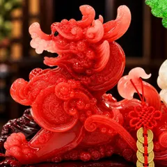 TỲ HƯU KÉO CẢI ĐỎ - ĐỒ THỜ PHONG THUỶ CHIÊU TÀI HÚT LỘC